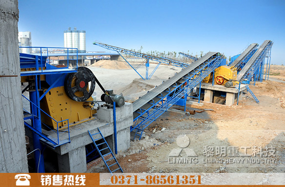 山東600噸碎石生產線