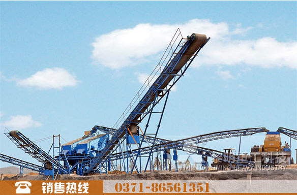 制砂生產(chǎn)線現(xiàn)場(chǎng)