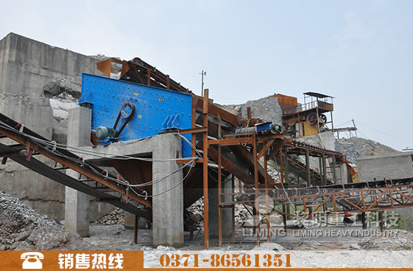 湖北砂石生產線現場